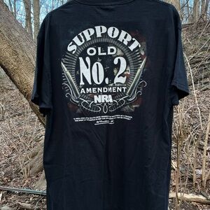 Vintage 1990’s NRA National Rifle Association Old No 2 T-Shirt Men’s XL Black